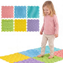Interlocking Sensory Mats 6-Piece Set with Textured Surfaces