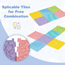 Interlocking Sensory Mats 6-Piece Set with Textured Surfaces by LJGDeals