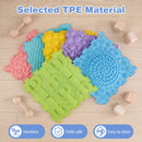 Interlocking Sensory Mats 6-Piece Set with Textured Surfaces