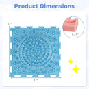 Interlocking Sensory Mats 6-Piece Set with Textured Surfaces