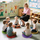 6 PCS Round Floor Cushions for Kids Classroom Floor Cushions with Handles-Multicolor by LJGDeals
