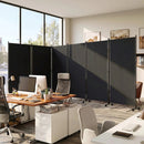 6-Panel Folding Room Divider with Wheels by LJGDeals