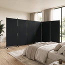 6-Panel Folding Room Divider with Wheels