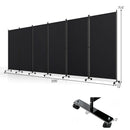 6-Panel Folding Room Divider with Wheels