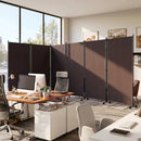 6-Panel Folding Room Divider with Wheels by LJGDeals