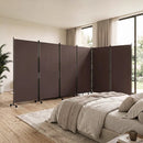 6-Panel Folding Room Divider with Wheels by LJGDeals