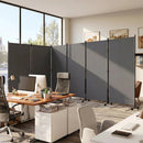6-Panel Folding Room Divider with Wheels by LJGDeals