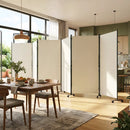 6-Panel Folding Room Divider with Wheels by LJGDeals