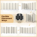 6-Panel Folding Room Divider with Wheels by LJGDeals