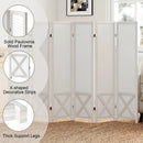 6-Panel Pegboard Room Divider 67 Inches Tall Foldable Privacy Screen by LJGDeals