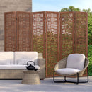 4-Panel Solid Wood Room Divider Folding Partition Stand by LJGDeals