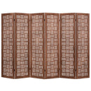 4-Panel Solid Wood Room Divider Folding Partition Stand