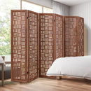 4-Panel Solid Wood Room Divider Folding Partition Stand by LJGDeals