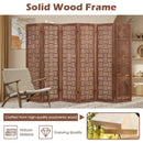 4-Panel Solid Wood Room Divider Folding Partition Stand by LJGDeals