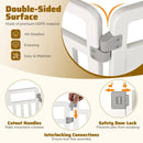 6-Panel Tall Dog Playpen Foldable Pet Fence with Locking Door-White by LJGDeals