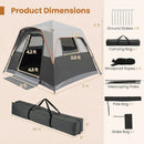 6-Person Instant Cabin Tent with Blackout Rainfly by LJGDeals