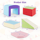 6 Pieces Foam Climbing Blocks Soft Play Climbing for Toddlers with Tunnel by LJGDeals