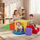 Foam Climbing Blocks Set with Slide and Tunnel - 6 Pieces by LJGDeals