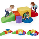 Foam Climbing Blocks Set with Slide and Tunnel - 6 Pieces by LJGDeals