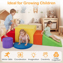 Foam Climbing Blocks Set with Slide and Tunnel - 6 Pieces