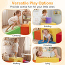 Foam Climbing Blocks Set with Slide and Tunnel - 6 Pieces