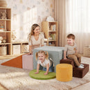 Foam Climbing Blocks Set with Slide and Tunnel - 6 Pieces