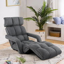 6-Position Adjustable Floor Chair with Adjustable Armrests and Footrest by LJGDeals