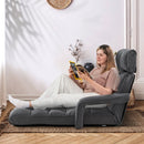 6-Position Adjustable Floor Chair with Adjustable Armrests and Footrest by LJGDeals