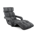 6-Position Adjustable Floor Chair with Adjustable Armrests and Footrest by LJGDeals