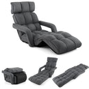 6-Position Adjustable Floor Chair with Adjustable Armrests and Footrest by LJGDeals