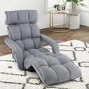 6-Position Adjustable Floor Chair with Adjustable Armrests and Footrest