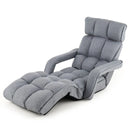 6-Position Adjustable Floor Chair with Adjustable Armrests and Footrest by LJGDeals