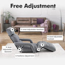 6-Position Adjustable Floor Chair with Adjustable Armrests and Footrest by LJGDeals