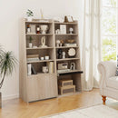 6-Tier Bookcase Freestanding Ladder Bookshelf with 2 Adjustable Shelves and Flip Up Door by DirectDeals