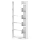 6-Tier Bookshelf Wooden Bookcase with 2 Anti-Tipping Kits Open Display Shelf by LJGDeals