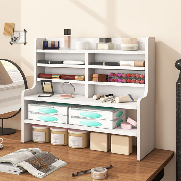 6-Tier Compact Storage Rack with Removable Shelves - White, photo 2 of 8