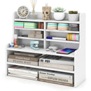 6-Tier Compact Storage Rack with Removable Shelves - White by DirectDeals