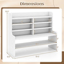 6-Tier Compact Storage Rack with Removable Shelves - White by LJGDeals