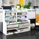 6-Tier Compact Storage Rack with Removable Shelves - White by LJGDeals