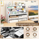 6-Tier Compact Storage Rack with Removable Shelves - White by DirectDeals