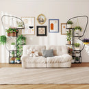 6-Tier Metal Plant Stand Ladder Display Rack with Hanging Hooks-Black by LJGDeals