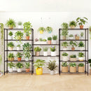 6-Tier Metal Storage Shelving Unit Set of 2 Adjustable Utility Shelf with V-Shaped Wire Rack-Black by LJGDeals