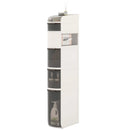 5-Tier Narrow Bathroom Storage Cabinet with Drawers and Tissue Box by LJGDeals