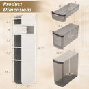 5-Tier Narrow Bathroom Storage Cabinet with Drawers and Tissue Box by LJGDeals