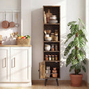 6-Tier Tall Narrow Bookcase 54 Inches Slim Storage Cabinet by LJGDeals