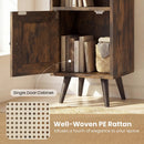 6-Tier Tall Narrow Bookcase 54 Inches Slim Storage Cabinet by LJGDeals