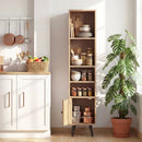 6-Tier Tall Narrow Bookcase 54 Inches Slim Storage Cabinet by LJGDeals