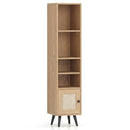 6-Tier Tall Narrow Bookcase 54 Inches Slim Storage Cabinet by LJGDeals