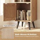 6-Tier Tall Narrow Bookcase 54 Inches Slim Storage Cabinet by LJGDeals