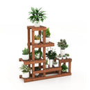 6 Tier Wood Plant Stand with High Low Structure by LJGDeals